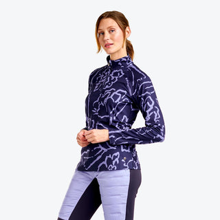 Nivo Ladies Dallas Long Sleeve Golf Mock - Navy