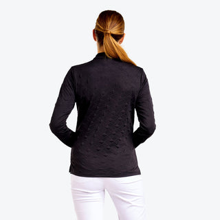 Nivo Ladies Dyna Long Sleeve Golf Mock - Black