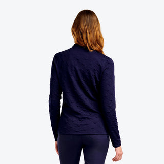 Nivo Ladies Dyna Long Sleeve Golf Mock - Navy