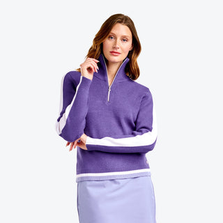 Nivo Ladies Golf Daniela Zip Sweater - Future Dusk