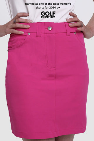 Pure Golf Calm Ladies Golf Skort - Hot Pink Skort