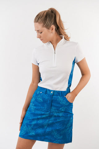 Pure Golf Ladies Bliss Cap Sleeve Polo Shirt - Feather