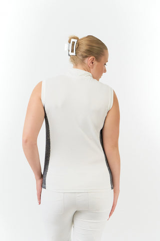 Pure Golf Ladies Bliss Sleeveless Polo Shirt - Cheetah