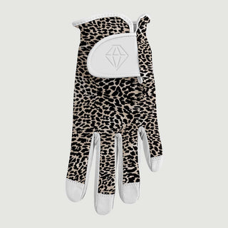 Alisa Cabretta Leather Lycra Ladies Golf Glove- Cheetah
