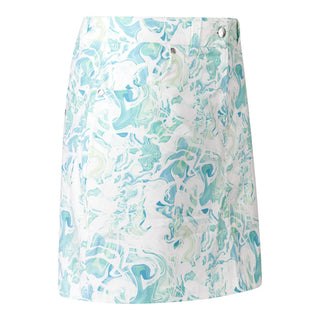 Pure Golf Clarity Print Ladies Golf Skort-  Aquamarine Lake
