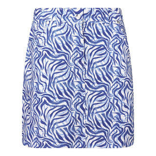 Pure Golf Clarity Print Ladies Golf Skort- Indigo Jungle