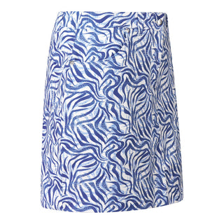 Pure Golf Clarity Print Ladies Golf Skort- Indigo Jungle
