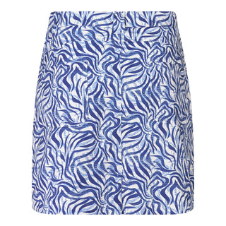 Pure Golf Clarity Print Ladies Golf Skort- Indigo Jungle