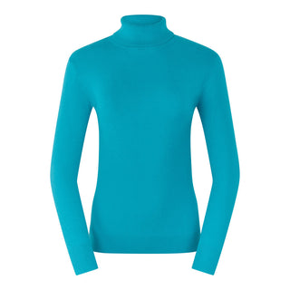 Pure Golf Glow Roll Neck - Tourmaline Blue