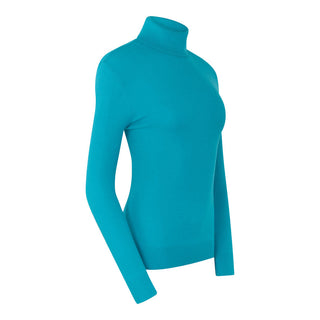 Pure Golf Glow Roll Neck - Tourmaline Blue