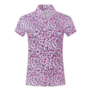 Pure Golf Rise Cap Sleeve Polo - Leo Pop