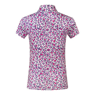 Pure Golf Rise Cap Sleeve Polo - Leo Pop