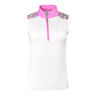 Chloe Sleeveless Polo - Leo Pop