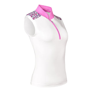 Chloe Sleeveless Polo - Leo Pop
