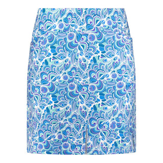 Alda Print Skort-  Peacock Swirl