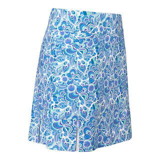Alda Print Skort-  Peacock Swirl
