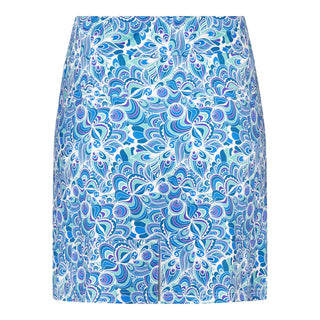 Alda Print Skort-  Peacock Swirl