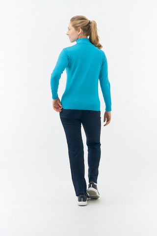 Pure Golf Glow Roll Neck - Tourmaline Blue