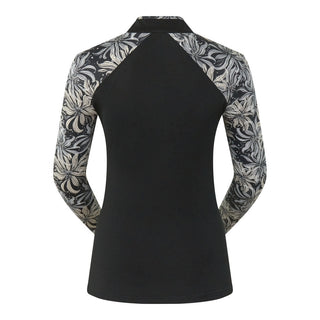 Pure Golf Maple Long Sleeve Zip Top - Champagne Orchid