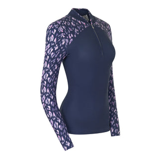 Pure Golf Maple Long Sleeve Zip Top - Lavender Flurry