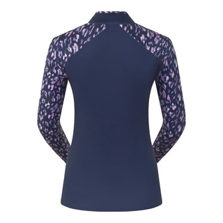 Pure Golf Maple Long Sleeve Zip Top - Lavender Flurry