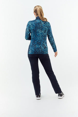 Pure Golf Auttie Winterweight Jacket - Tourmaline Leopard