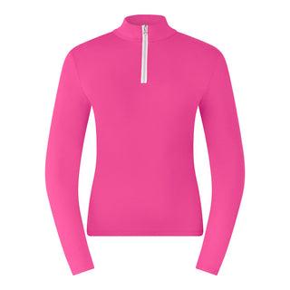 Tranquility Mid-Zip Top - Pink Topaz