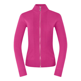 Pure Golf Blair Full Zip Lined Cardigan - Pink Topaz