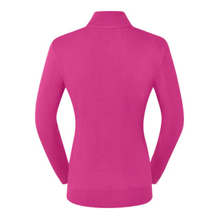 Pure Golf Blair Full Zip Lined Cardigan - Pink Topaz