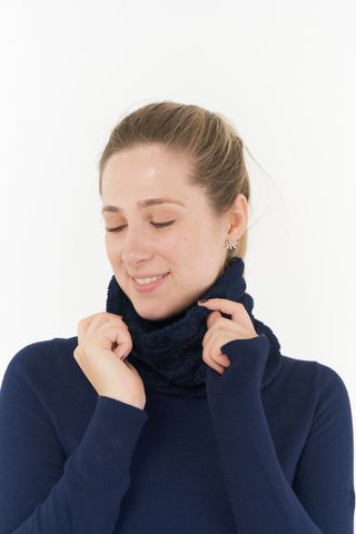 Pure Golf Eira Fur Snood - Navy