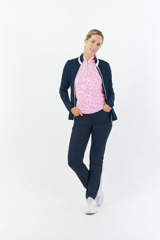 Rise Sleeveless Ladies Golf Polo Shirt - Candy Pebble