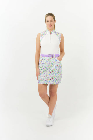 Lilac Stretch Webbing Ladies Golf Belt