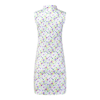 Miley Sleeveless Ladies Golf Dress - Ethereal Bouquet