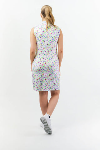 Miley Sleeveless Ladies Golf Dress - Ethereal Bouquet