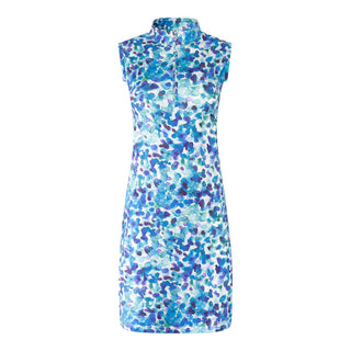 Miley Sleeveless  Ladies Golf Dress - Dappled Ocean