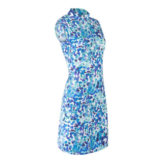 Miley Sleeveless  Ladies Golf Dress - Dappled Ocean
