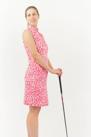 Miley Sleeveless Golf Dress - Petal Polka