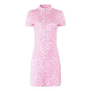 Pure Golf Rena Cap Ladies Golf Sleeve Dress - Candy Pebble