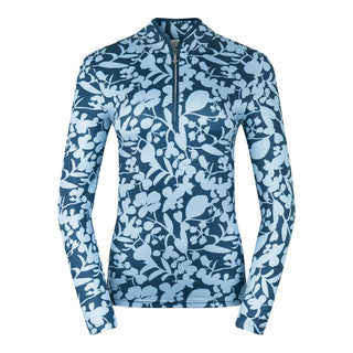 Pure Golf Ashlea Long Sleeve Zip Top - Midnight Rose