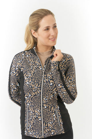 Pure Golf Gella Winter Ladies Golf Jacket - Wild Truffle