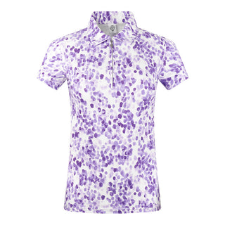 Amity Ladies Golf Short Sleeve Ladies Golf Polo Shirt - Violet Fields