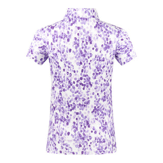 Amity Ladies Golf Short Sleeve Ladies Golf Polo Shirt - Violet Fields