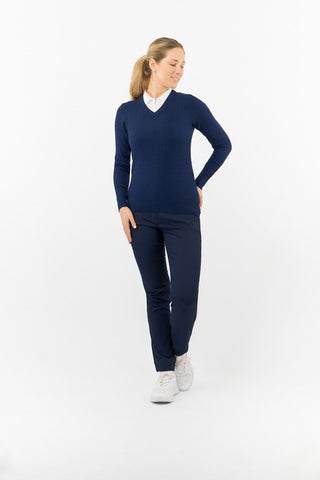 Pure Golf Suzie Summer Weight Jumper - Navy