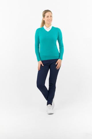 Pure Golf Suzie Summer Weight Jumper - Deep Ocean