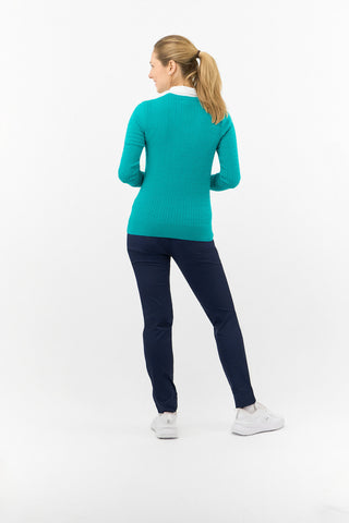 Pure Golf Suzie Summer Weight Jumper - Deep Ocean