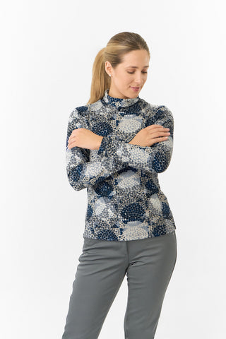 Pure Golf Ladies Amy Soft Golf Roll Neck- Quiet Glade