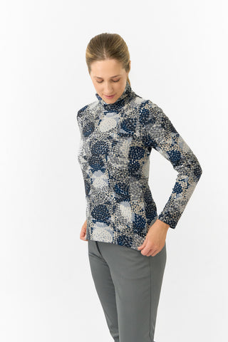 Pure Golf Ladies Amy Soft Golf Roll Neck- Quiet Glade