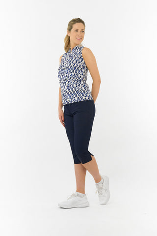 Pure Golf Ellen Sleeveless Polo Golf Shirt - Sands of Time