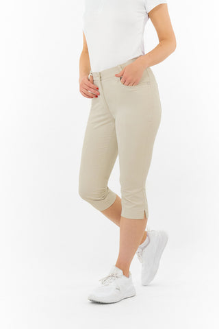 Trust2 Ladies Capri Golf Shorts - Oyster