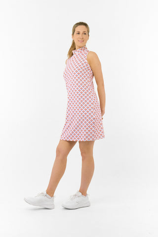 Pure Golf Miley Sleeveless Golf Dress - Mediterranean Sunset